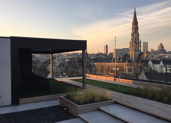 Pergola dakterras penthouse centrum Brussel